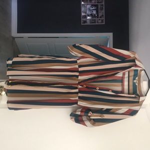 New, no tags. Hint of blush shirt dress Size M